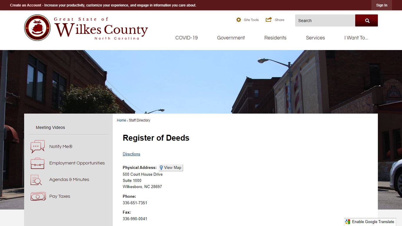 Staff Directory • Wilkes County, NC • CivicEngage